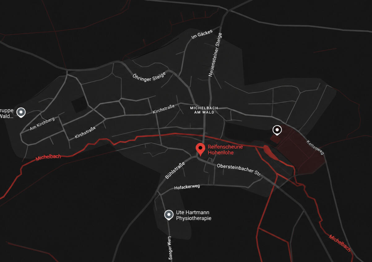 Google Maps Reifenscheune Hohenlohe